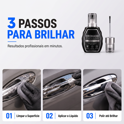 Caneta profissional para reparação de cromados