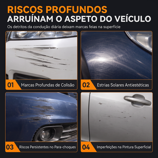 Polidor reparador de riscos para pintura automóvel – Devolva o brilho à carroçaria do seu carro
